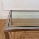Chrome and glass coffee table from the 70s.