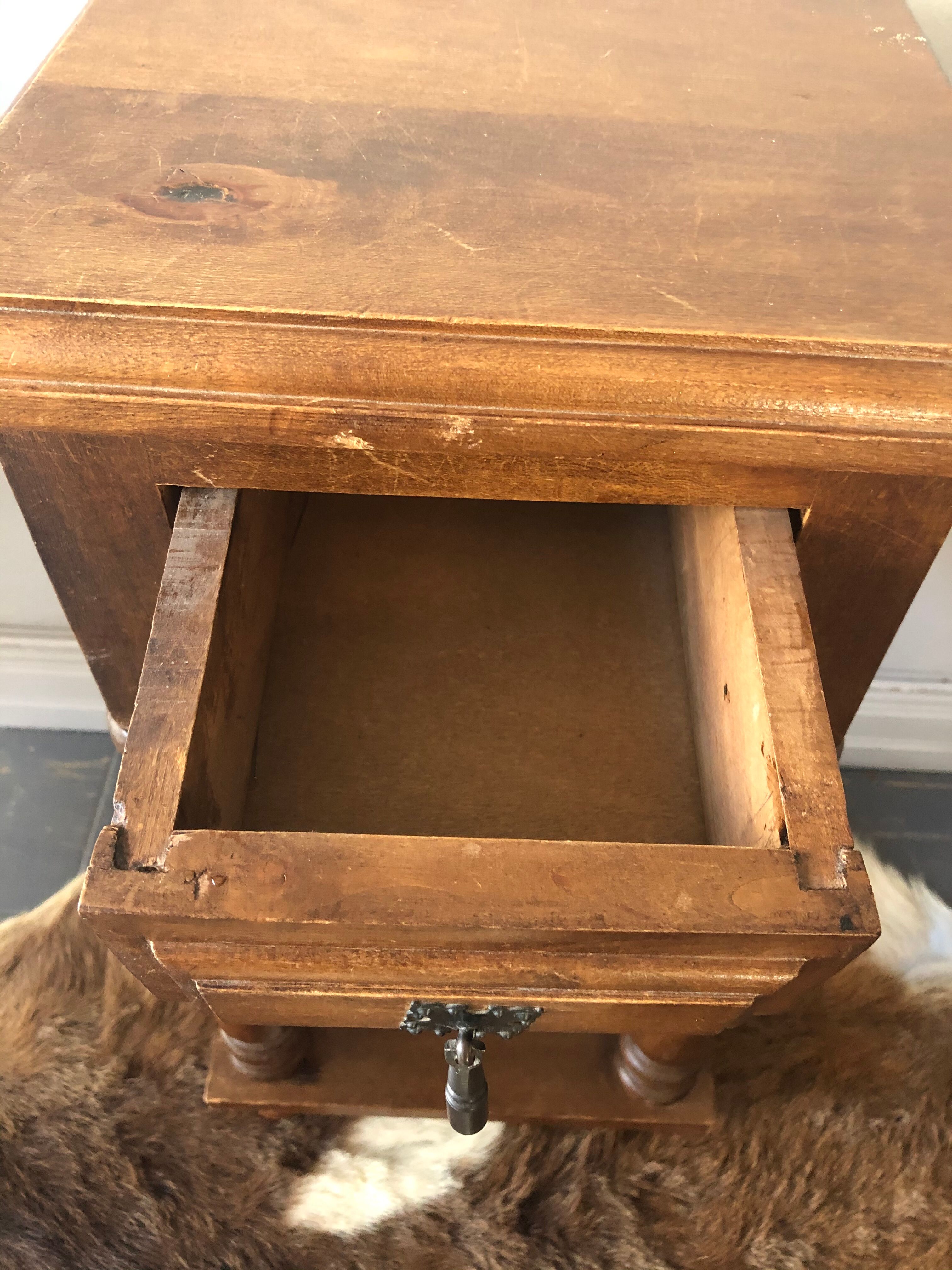 Old bedside table
