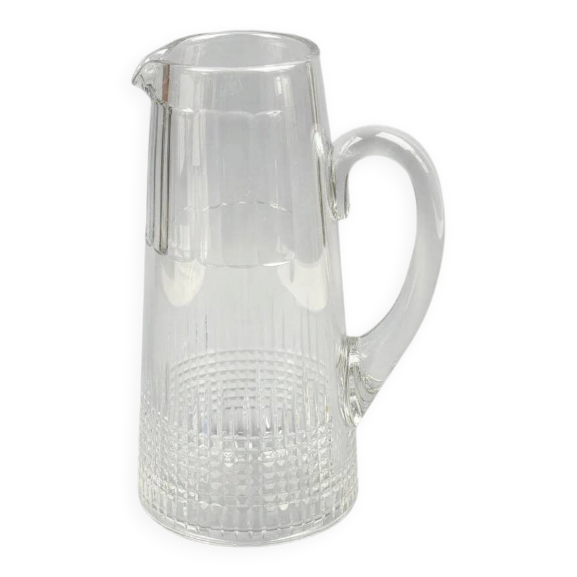 Baccarat, Nancy model jug in crystal, 1908