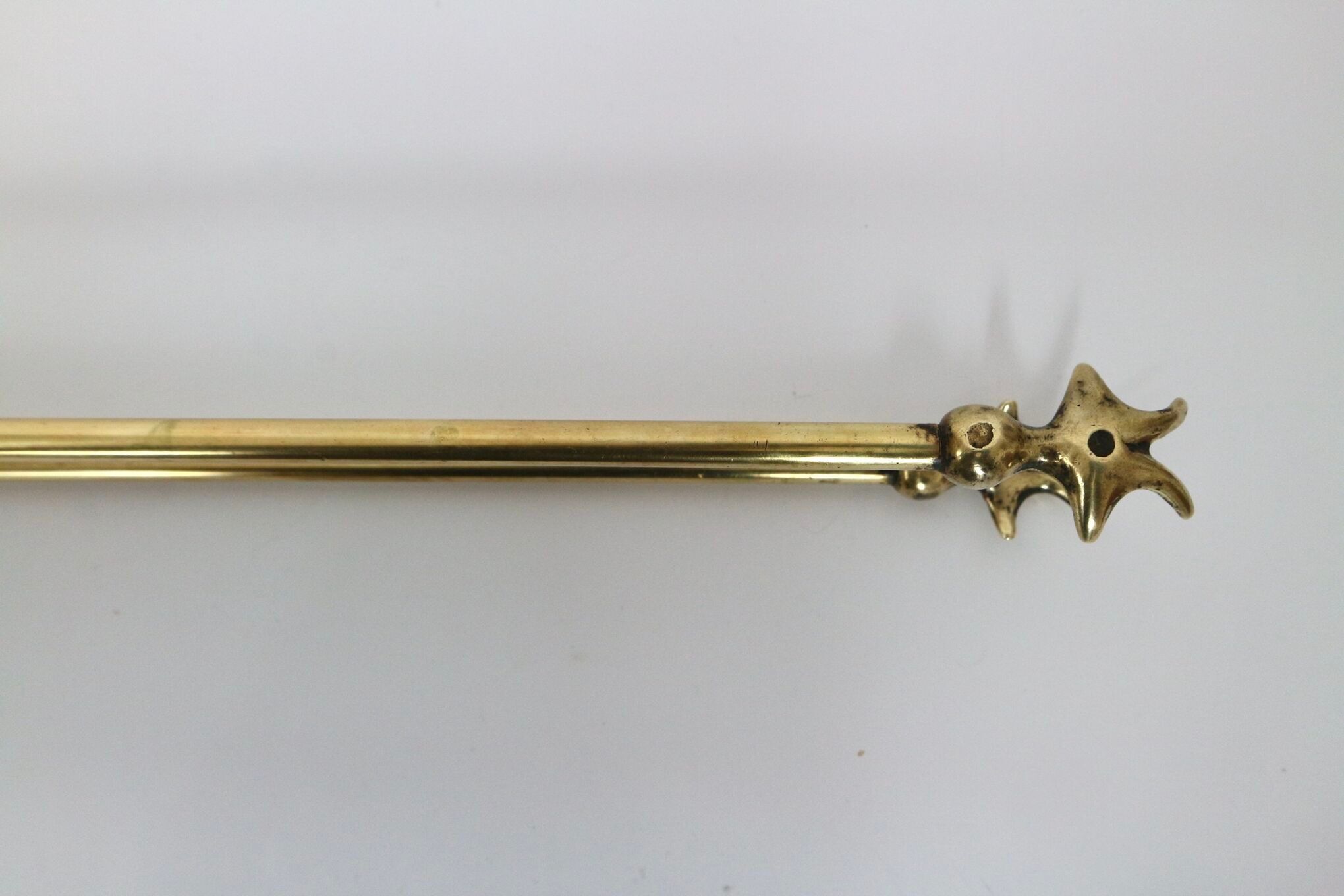 Vintage brass fireplace accessory set