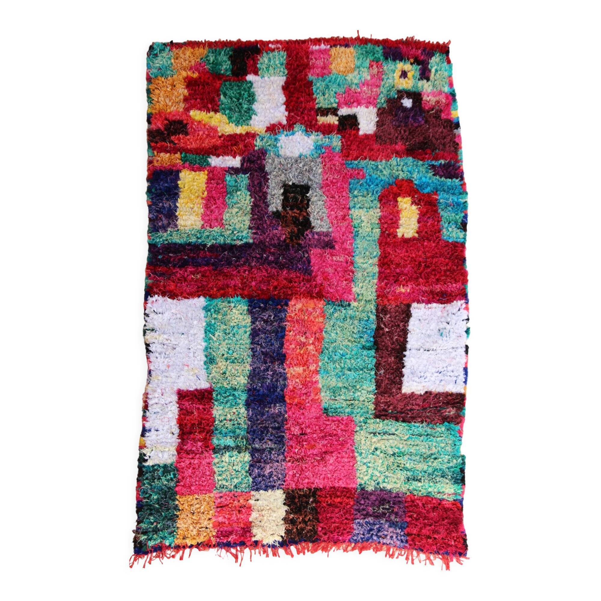 Berber carpet boucharouette means 240x155 cm