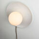 Lampe murale en céramique blanche vintage