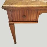 Wood and pink marble desk