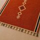 Tapis berbère orange artisanal 250/150cm