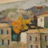 Huile sur toile suédoise originale du milieu du siècle par Bertil Wahlberg