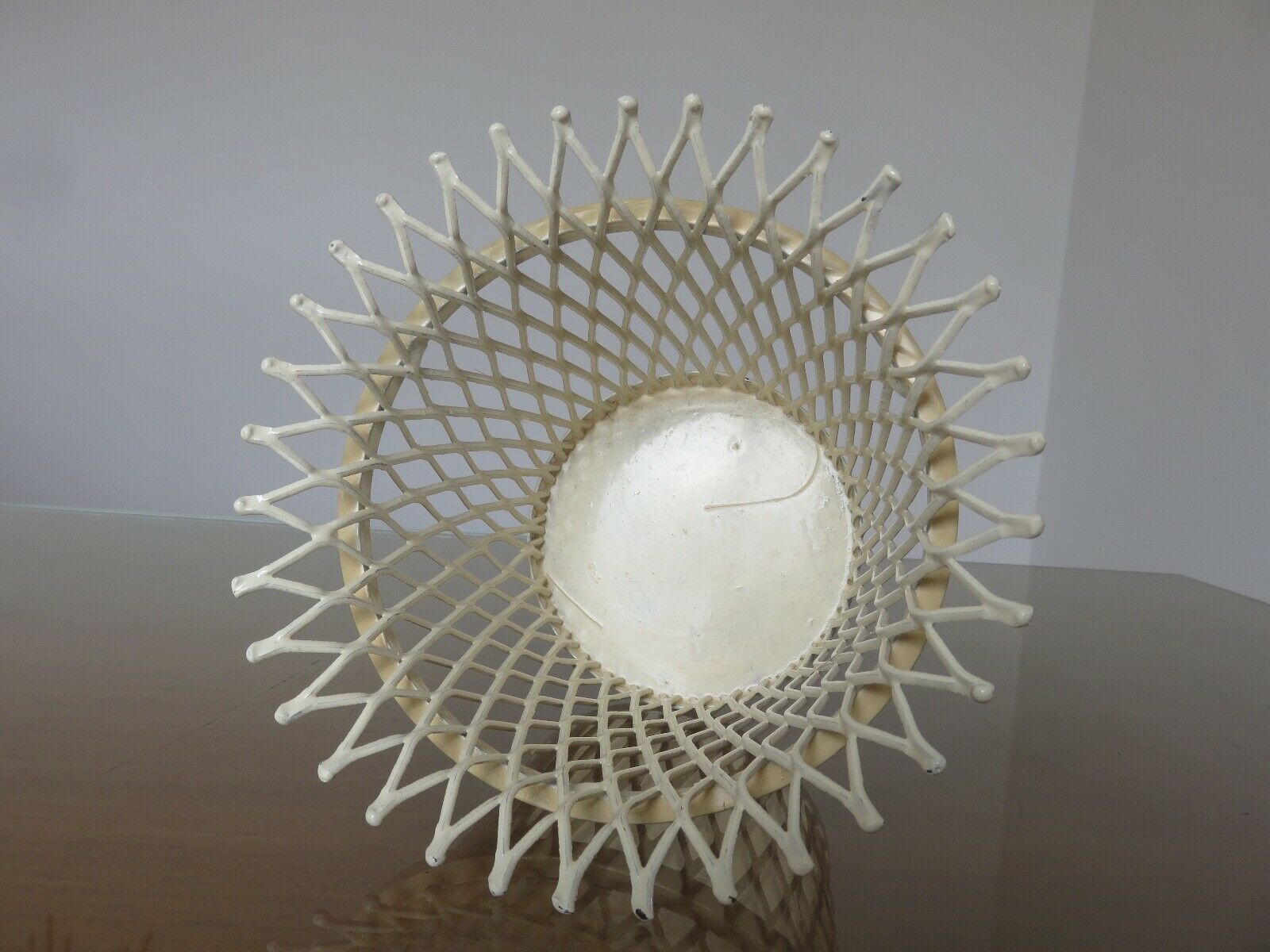 Mathieu Mategot pot cover in expanded metal from the 1950s