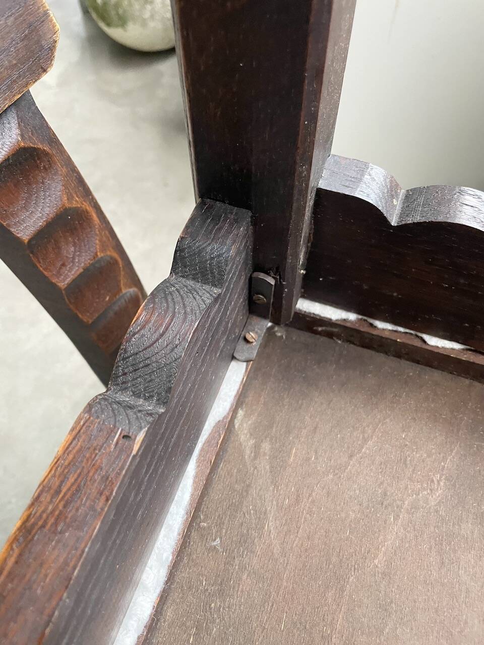 Set of 6 brutalist chairs from the 1940s