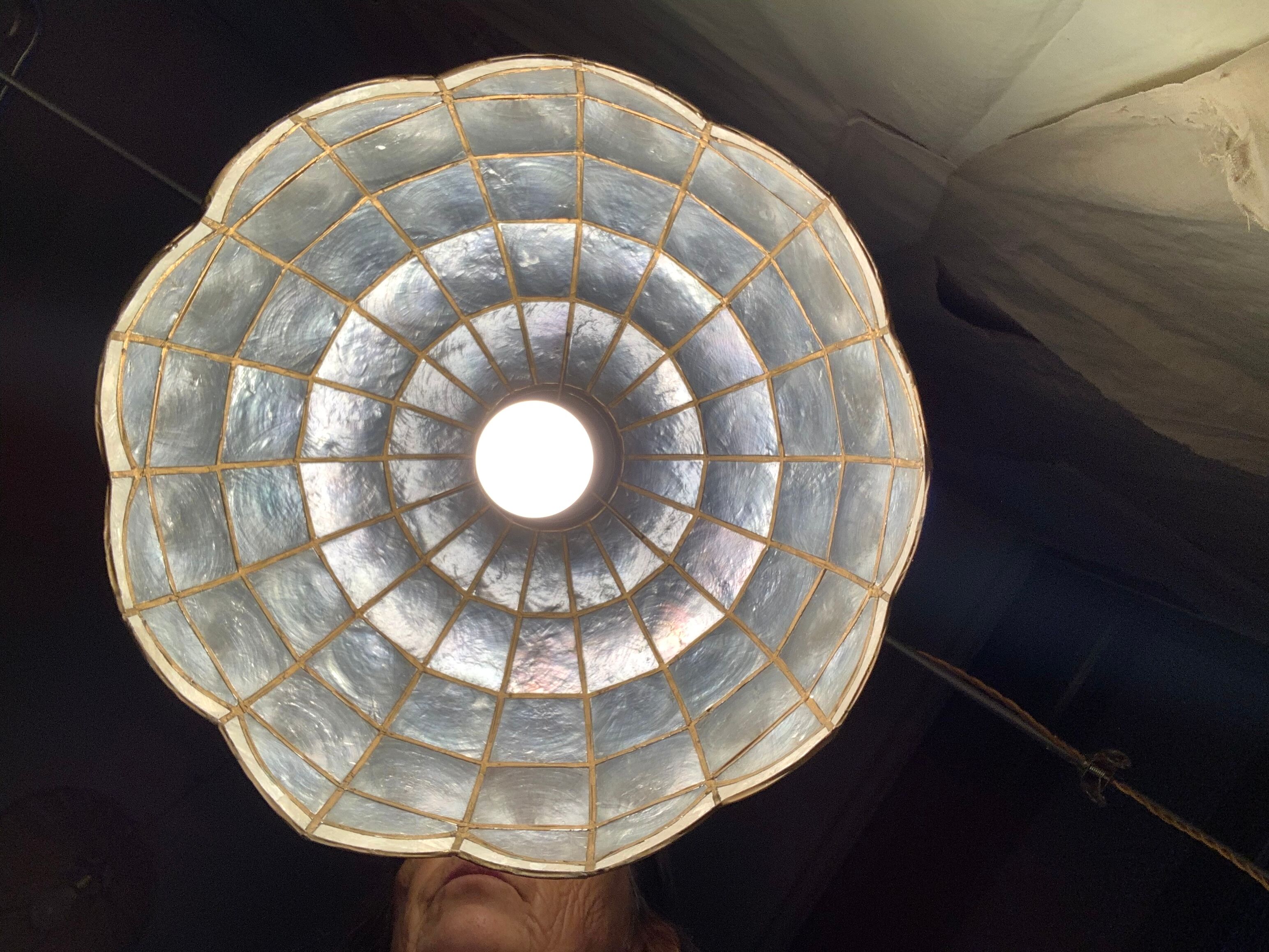 Vintage brass hanging