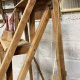 old wooden step stool