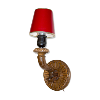 Old carved wooden sconce