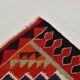Vintage Orange & Blue Tribal Kilim Runner Rug, 95x320Cm