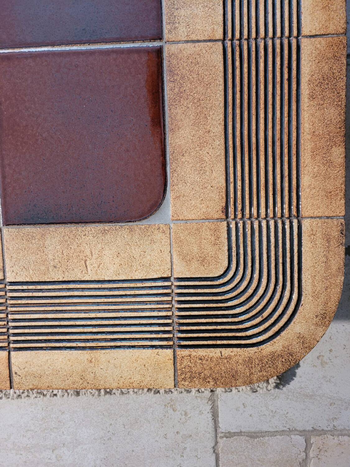 Roger Capron Mambo model ceramic coffee table 1970