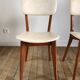 Pair of scandinavian chairs in skaï 50s