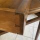 Desk with a large solid oak drawer from 1950, 78x58cm.