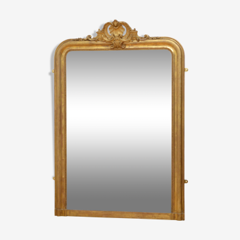 Miroir en bois doré français du 19e siècle -147x98cmm