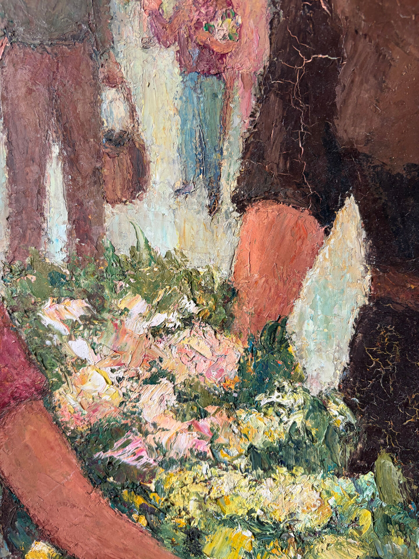 The Little Merchant, florist, oil on canvas