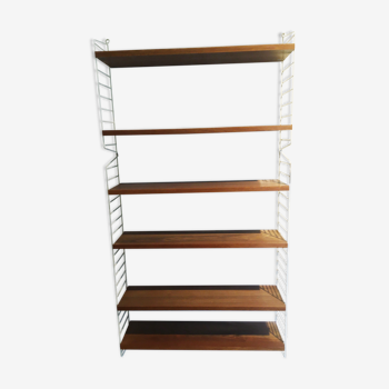 Laddershelf wallunit, by Kasja & Nils Strinning for String, Sweden, 1960s