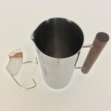 Scandinavian pitcher by Guy Degrenne, stainless steel and wood