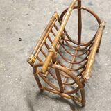 Rattan magazine holder