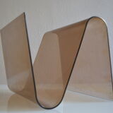 Modernist magazine holder pop space age plexiglas smokes vintage 70 years