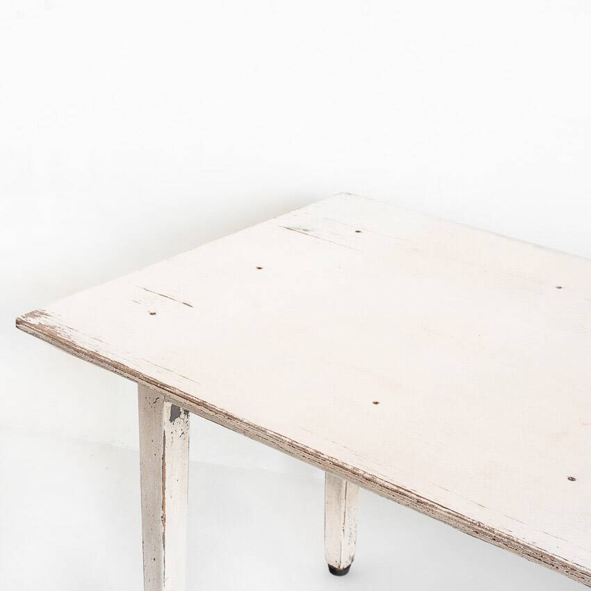 Large workshop table waxed with beeswax. Vintage. France 50s.