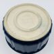 Vintage blue glazed ceramic gratin dish from the 1970s.