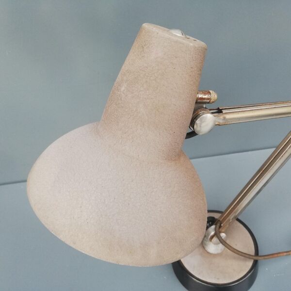 Lampe d'atelier articulée ''super chrome