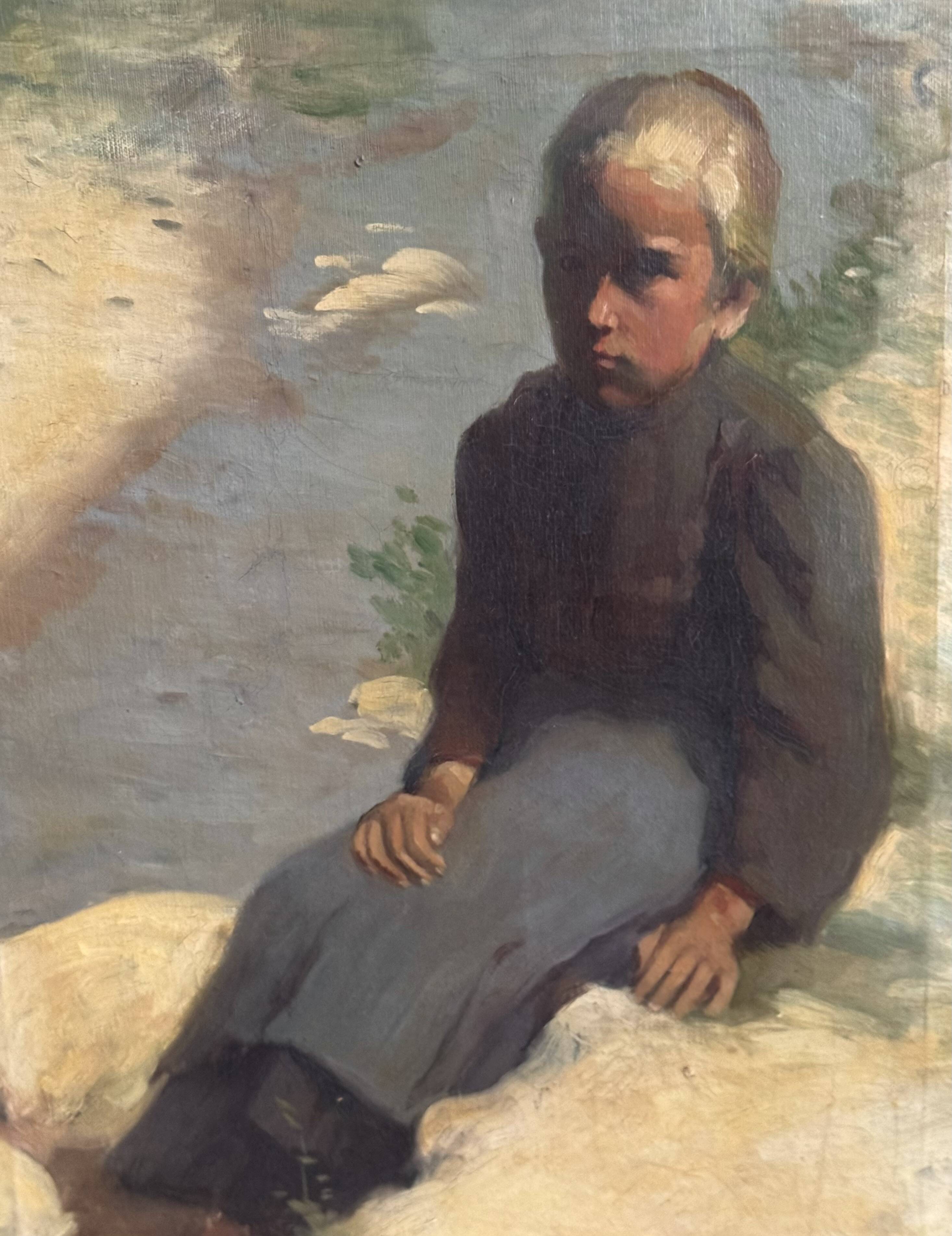 Jeune fille au bord de l’eau