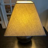 black ceramic lamp from the 80s
