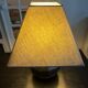 black ceramic lamp from the 80s