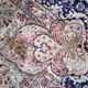Antique 1920s Persian Kerman rug, floral medallion, red field, 273cm x 362cm