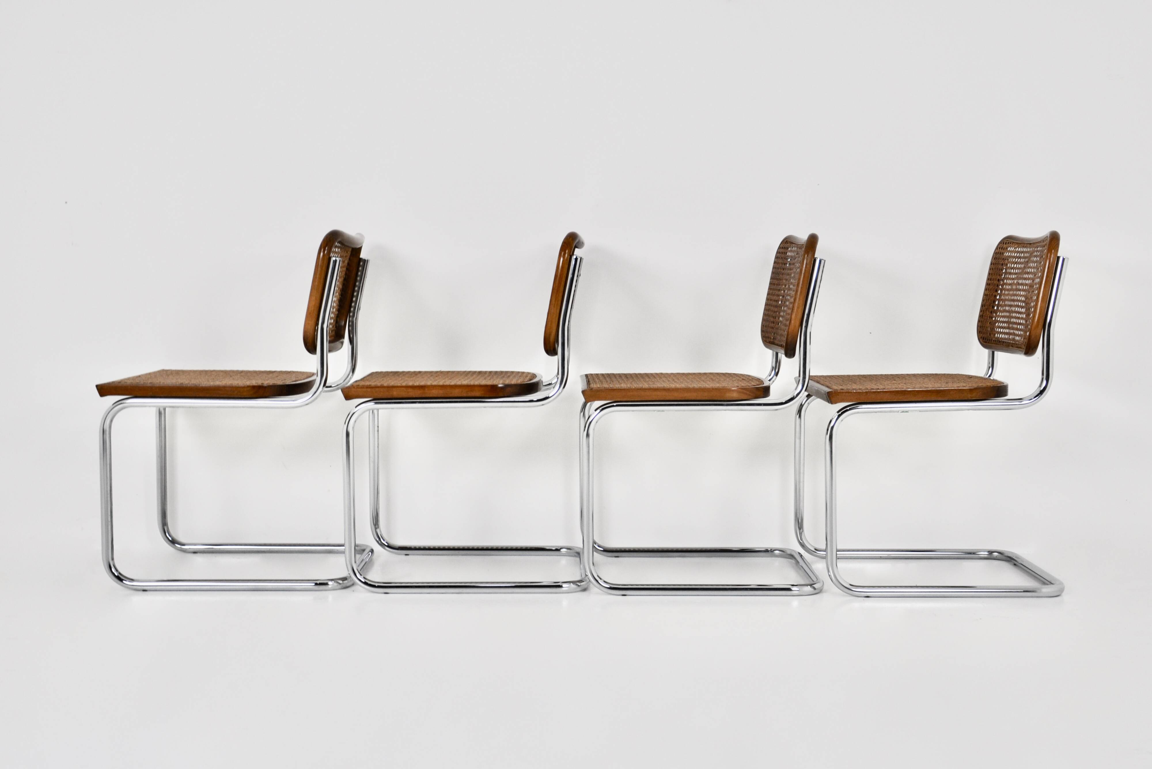 Style B32 Dining Chairs by Marcel Breuer, Set of 4