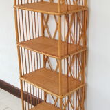Bookcase in rattan 60/70