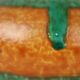 Orange and Turquoise Vase Jasba Keramik West Germany Pottery 111-12