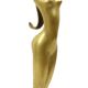 Abstract Image Nude Woman Ballerina Art Deco Style Brass 51cm