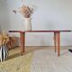 Table basse vintage plateau ovale scandinave