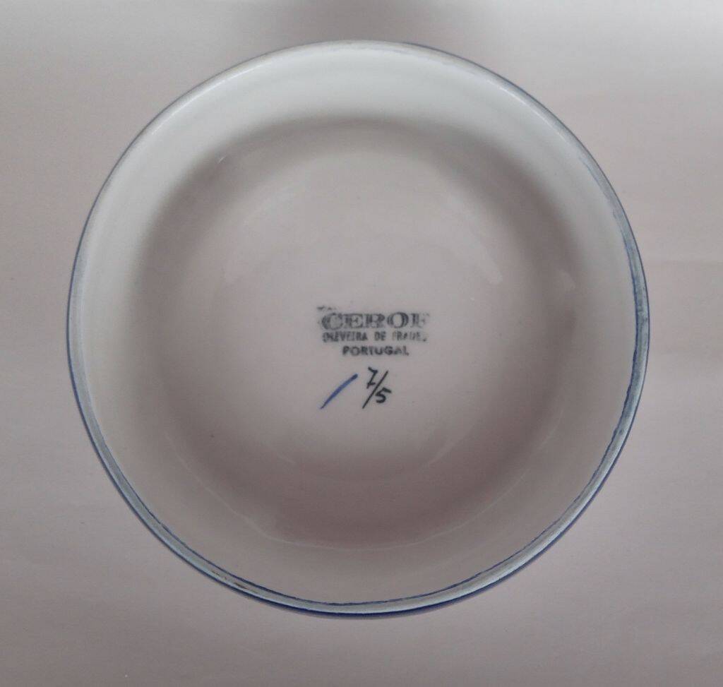 Large Hand Painted Ceramic Ashtray