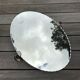 Oval mirror bevelled with removable metal media 43x60cm