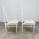 2 Scandinavian chairs with white bars from the 60s