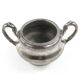 Art Nouveau sugar bowl, silver-plated brass, Germany, early 20th century