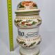 Hand-decorated enamelled ceramic apothecary pot, "Ong. Rasino"