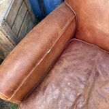 Pair of vintage club armchairs