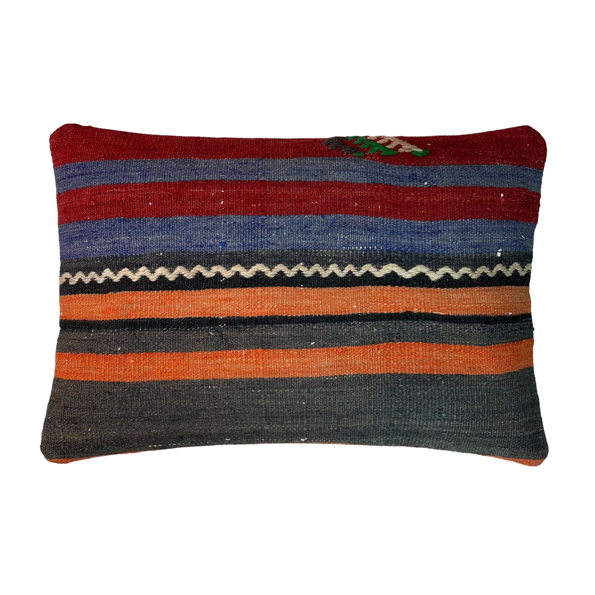 Housse de coussin vintage turque faite à la main, 30 x 50 cm