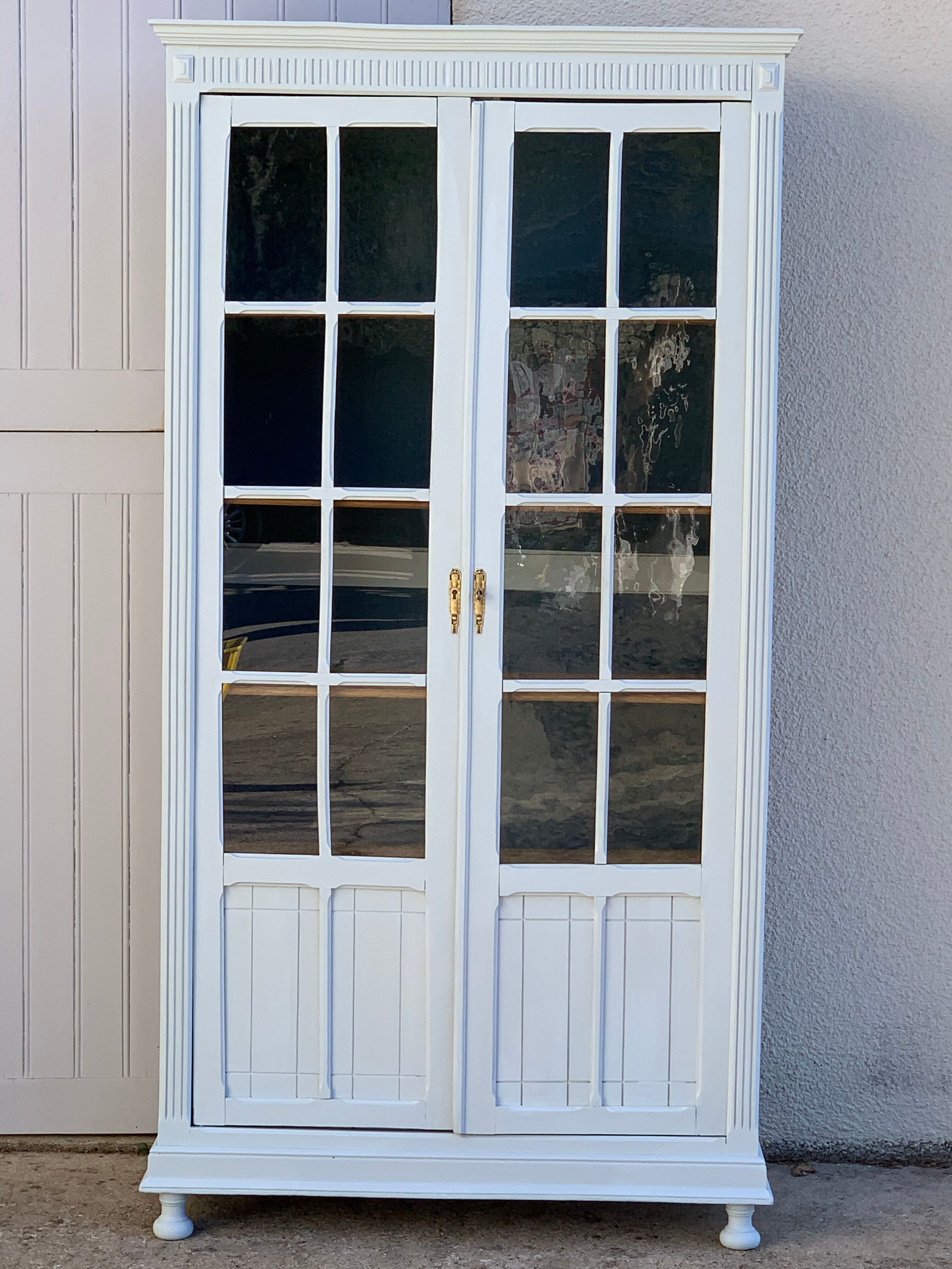 Glass-glazed Parisian wardrobe 1920