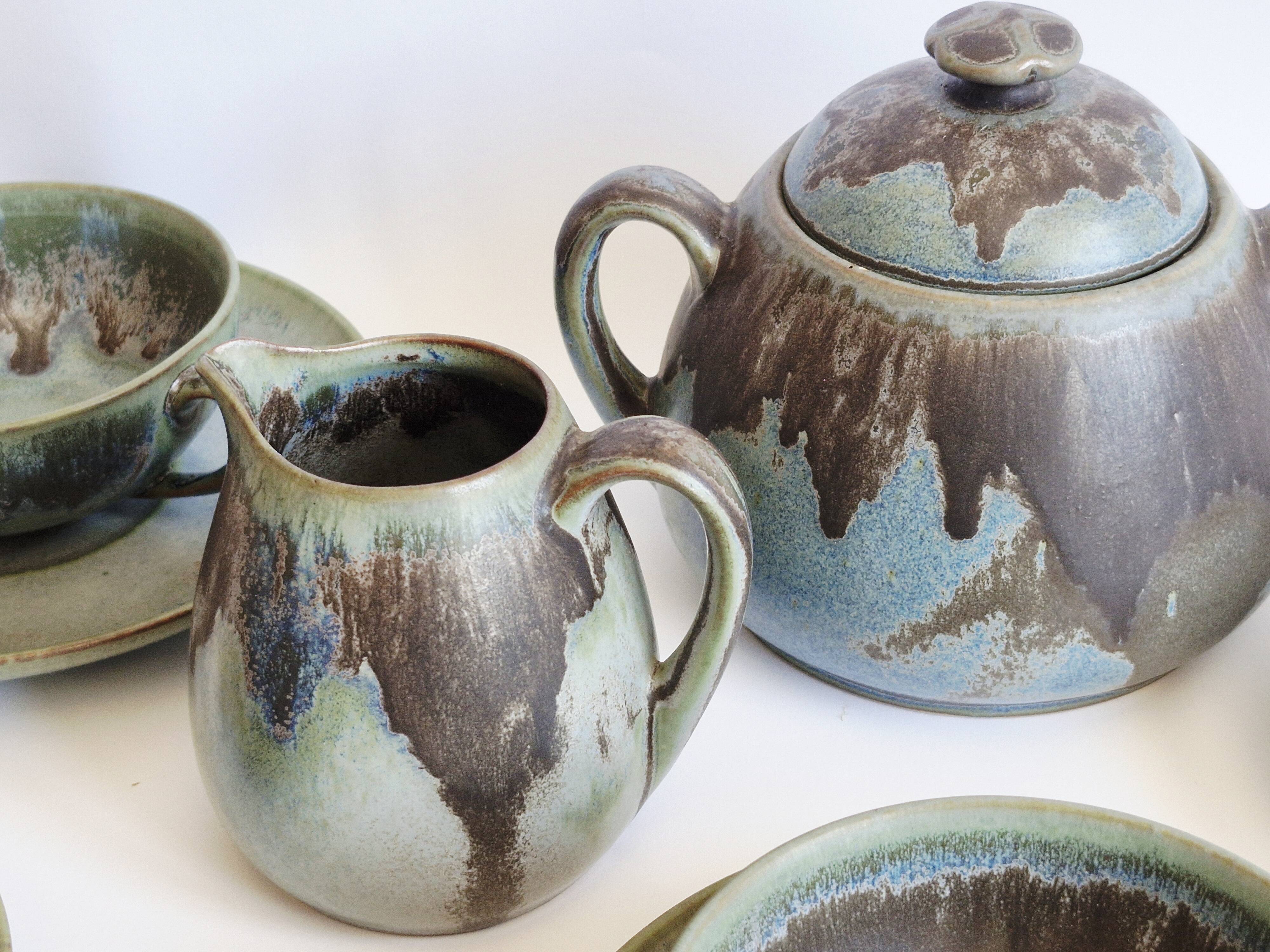 Denbac stoneware coffee set