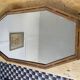 Miroir Art déco vintage bois marqueté