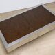 Vintage glass and aluminum bar coffee table, 1970