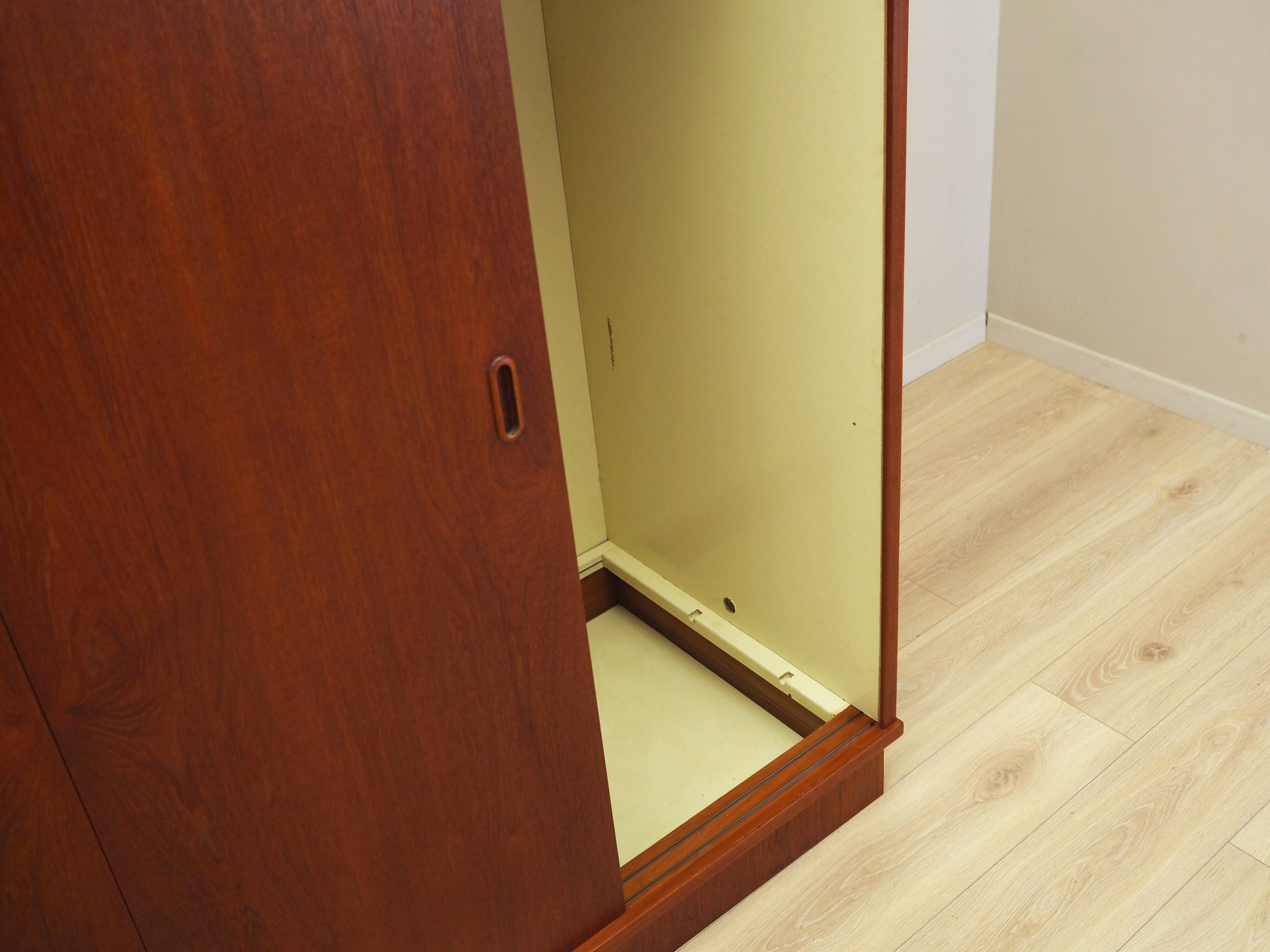 Teak wardrobe, Danish design, 1970s, produced in Denmark