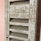 Set of 2 large old louvered shutters