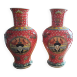 Pair of large Chinese vases in imperial style